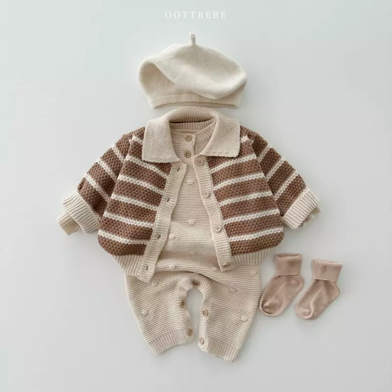 Oott Bebe - Korean Children Fashion - #childofig - Mood Knit Cardigan - 10