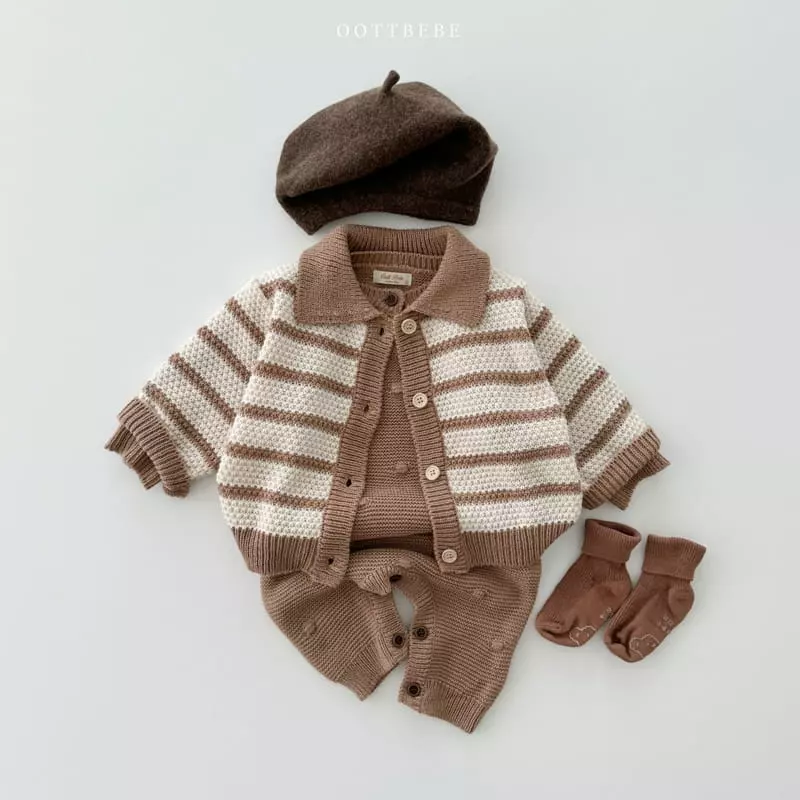 Oott Bebe - Korean Children Fashion - #childrensboutique - Mood Knit Cardigan - 11