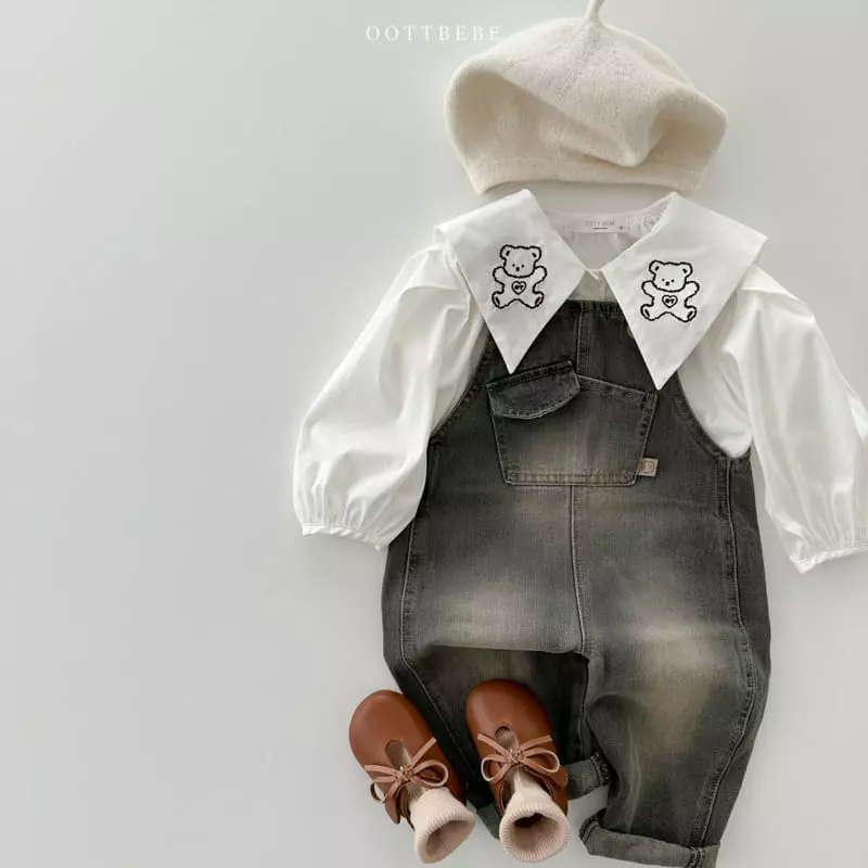 Oott Bebe - Korean Children Fashion - #designkidswear - Heart Bear Blouse - 10