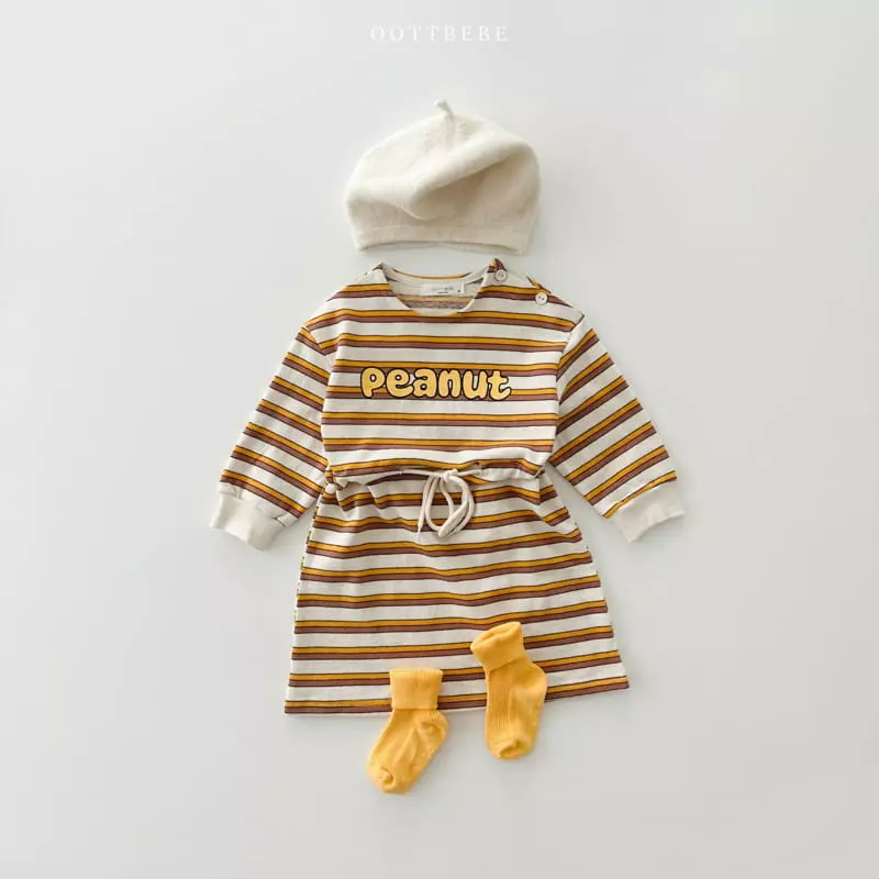 Oott Bebe - Korean Children Fashion - #discoveringself - Peanut Slit One-piece