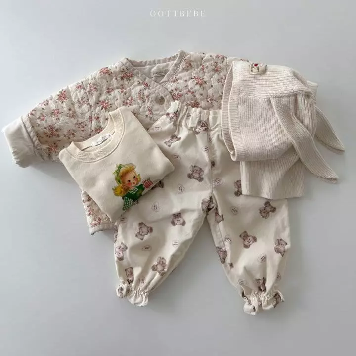 Oott Bebe - Korean Children Fashion - #discoveringself - BEar Fill Pants - 3
