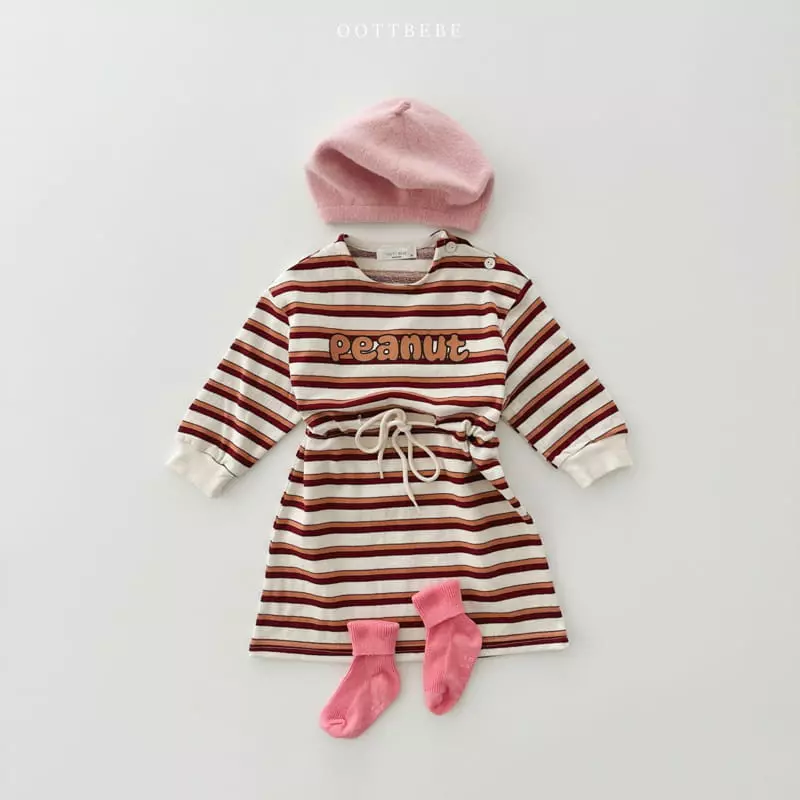 Oott Bebe - Korean Children Fashion - #fashionkids - Peanut Slit One-piece - 2