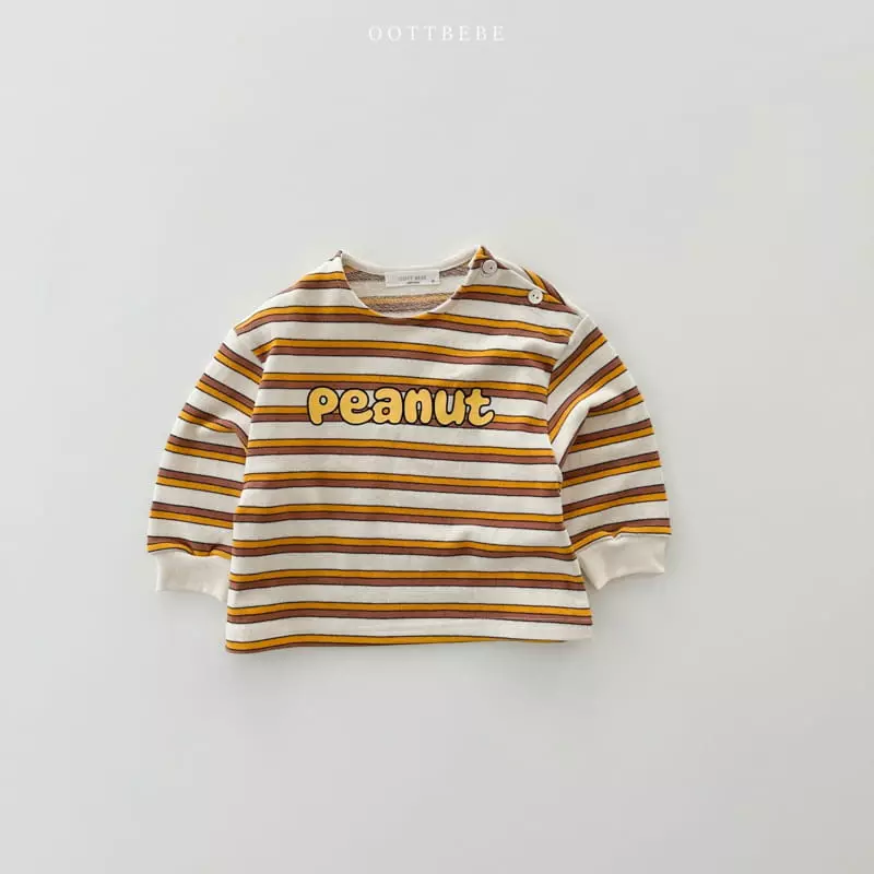 Oott Bebe - Korean Children Fashion - #fashionkids - Peanut Slit Sweatshirt