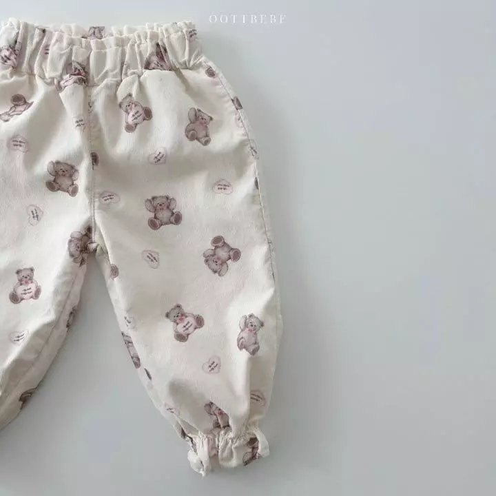 Oott Bebe - Korean Children Fashion - #discoveringself - BEar Fill Pants - 4