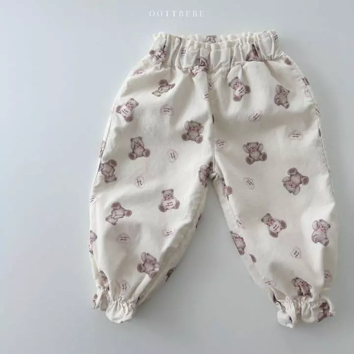 Oott Bebe - Korean Children Fashion - #kidsshorts - BEar Fill Pants - 5