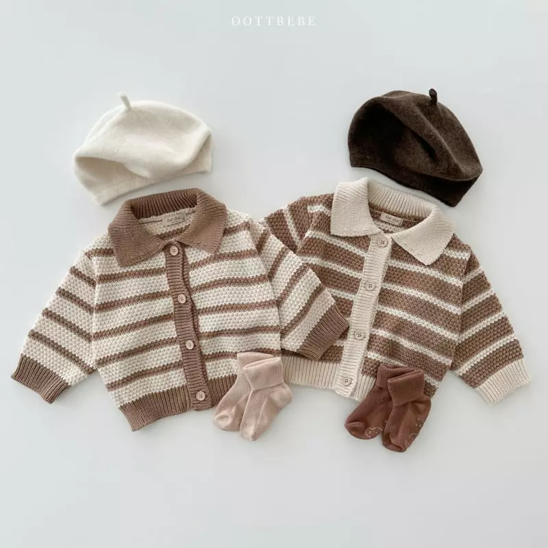 Oott Bebe - Korean Children Fashion - #kidzfashiontrend - Mood Knit Cardigan - 3