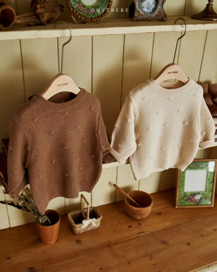 Oott Bebe - Korean Children Fashion - #kidzfashiontrend - Pong Knit Tee - 10
