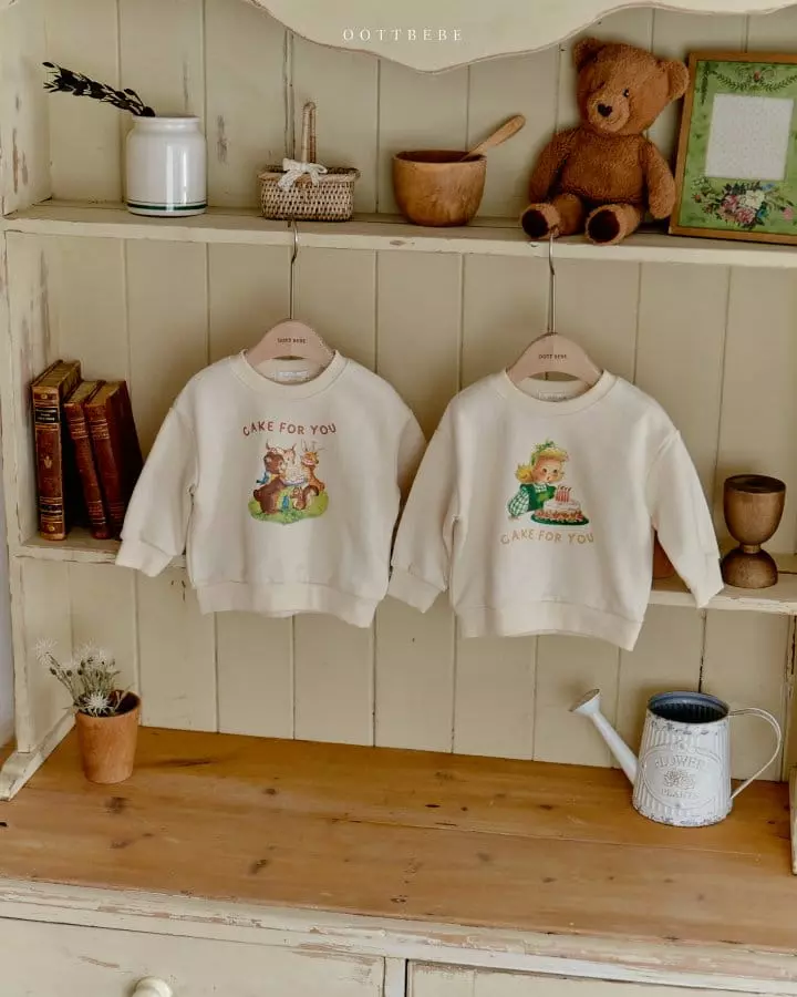 Oott Bebe - Korean Children Fashion - #littlefashionista - Cake For U Sweatshirt - 5
