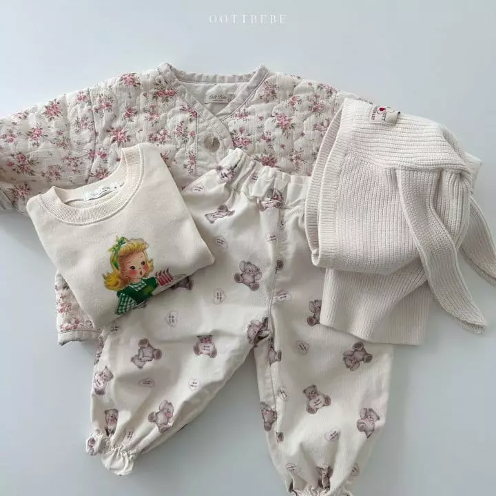 Oott Bebe - Korean Children Fashion - #littlefashionista - BEar Fill Pants - 9