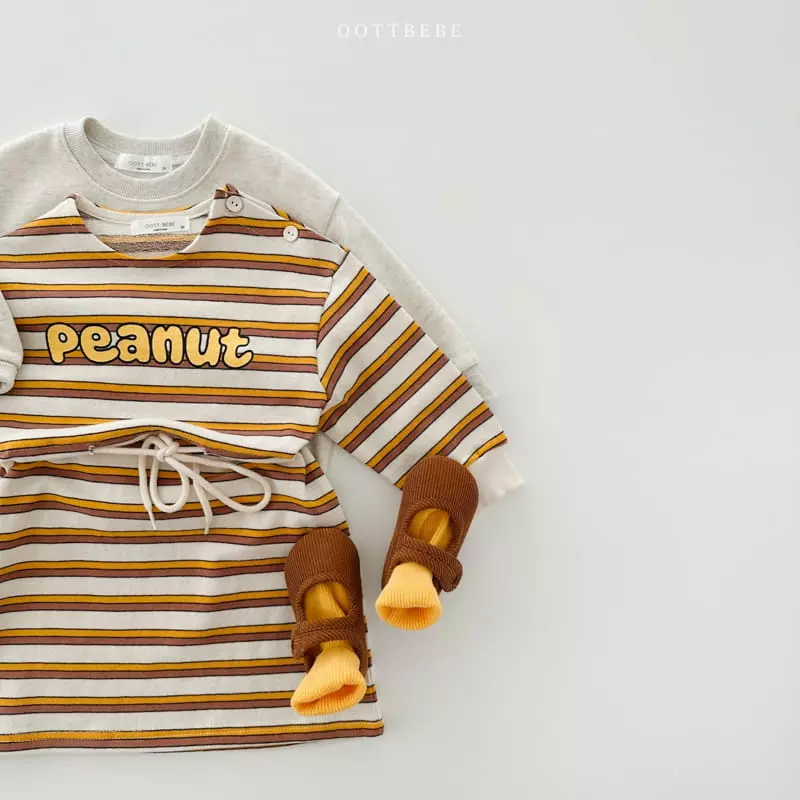 Oott Bebe - Korean Children Fashion - #magicofchildhood - Peanut Slit One-piece - 8