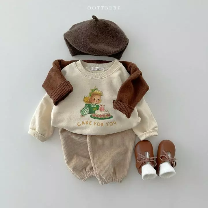 Oott Bebe - Korean Children Fashion - #magicofchildhood - Cake For U Sweatshirt - 6