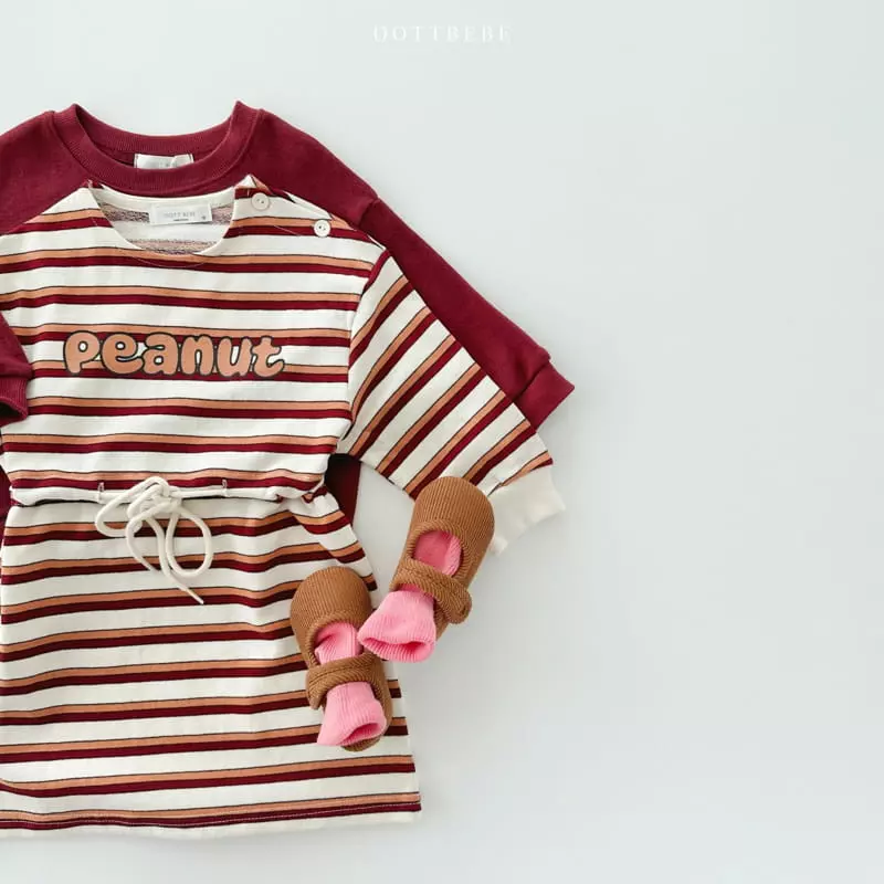 Oott Bebe - Korean Children Fashion - #minifashionista - Peanut Slit One-piece - 9
