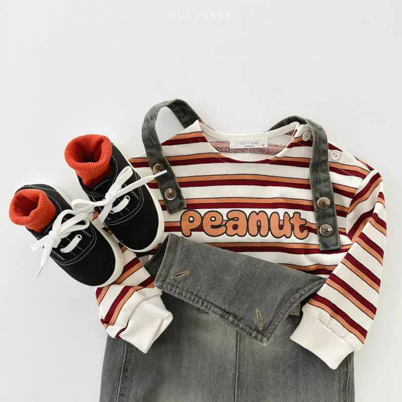 Oott Bebe - Korean Children Fashion - #minifashionista - Peanut Slit Sweatshirt - 8