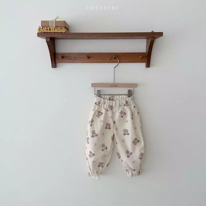 Oott Bebe - Korean Children Fashion - #minifashionista - BEar Fill Pants - 11