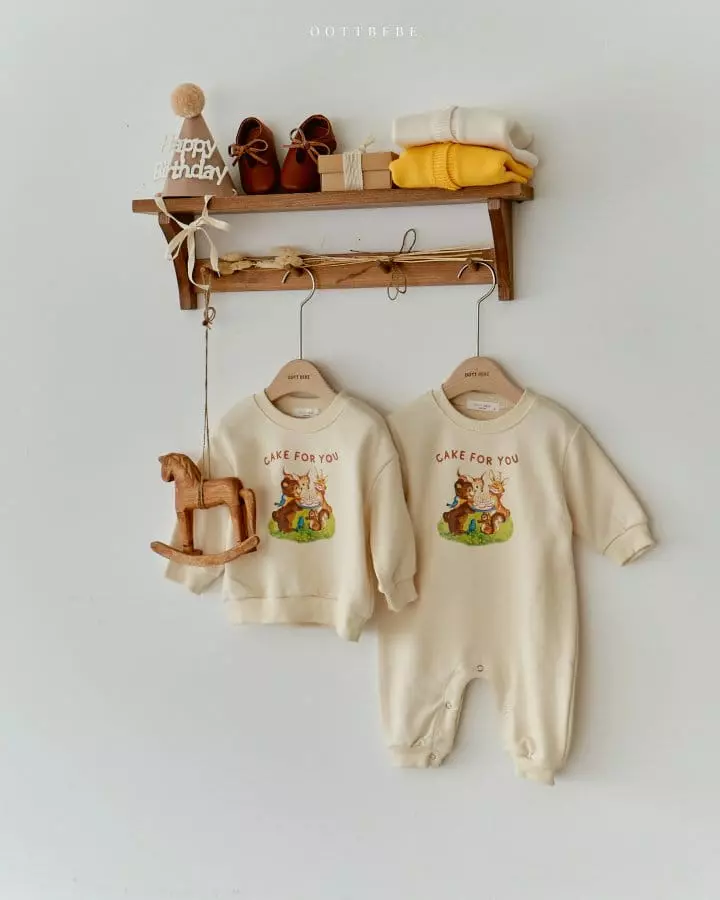 Oott Bebe - Korean Children Fashion - #prettylittlegirls - Cake For U Sweatshirt - 8