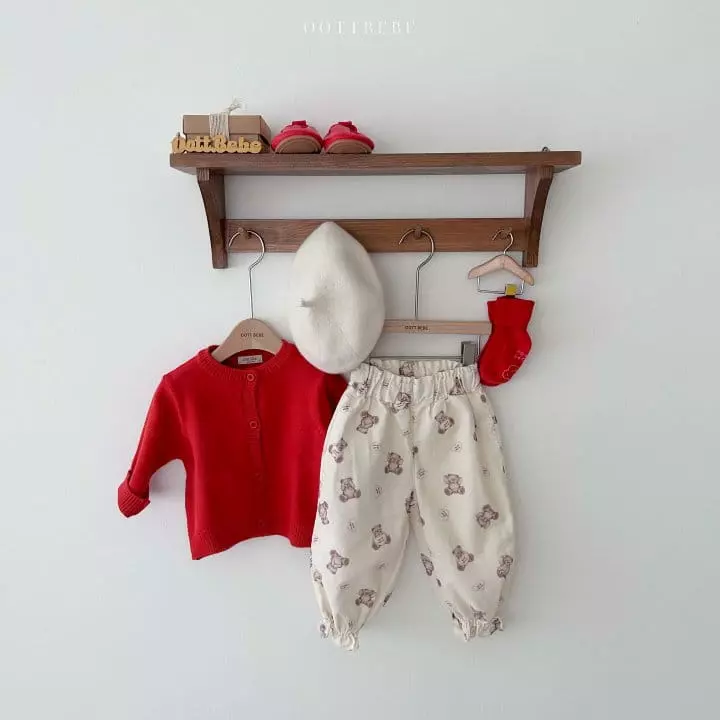 Oott Bebe - Korean Children Fashion - #prettylittlegirls - BEar Fill Pants - 12