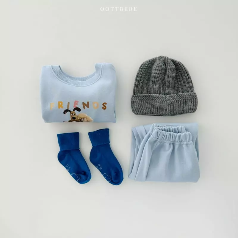 Oott Bebe - Korean Children Fashion - #stylishchildhood - Friends Top Bottom Set - 7