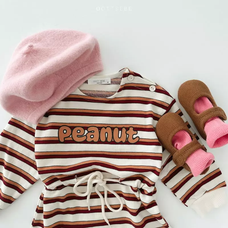 Oott Bebe - Korean Children Fashion - #todddlerfashion - Peanut Slit One-piece - 11