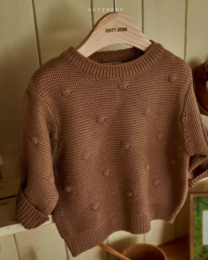 Oott Bebe - Korean Children Fashion - #toddlerclothing - Pong Knit Tee