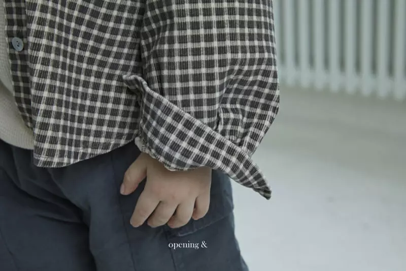 Opening & - Korean Children Fashion - #Kfashion4kids - Roban Check Shirt - 6