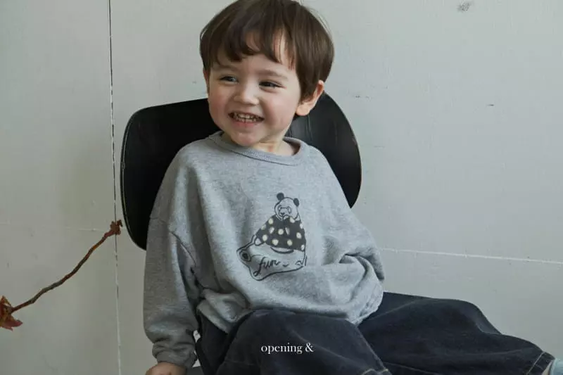 Opening & - Korean Children Fashion - #Kfashion4kids - Funny Panda Tee - 2
