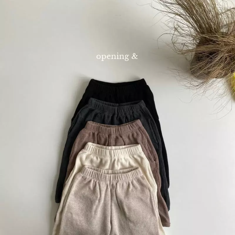 Opening & - Korean Children Fashion - #childofig - Original Waffle Pants - 9