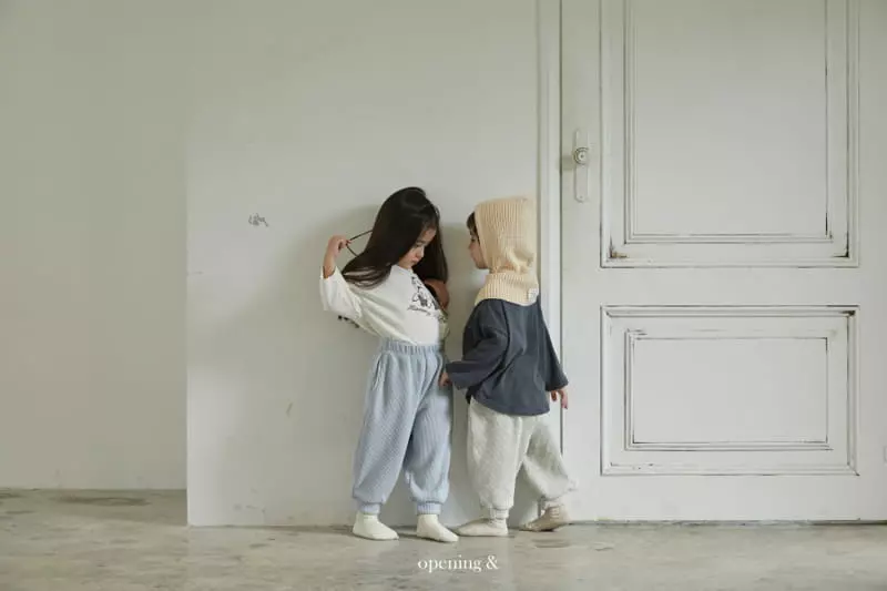 Opening & - Korean Children Fashion - #childrensboutique - Butter Waffle Pants - 8