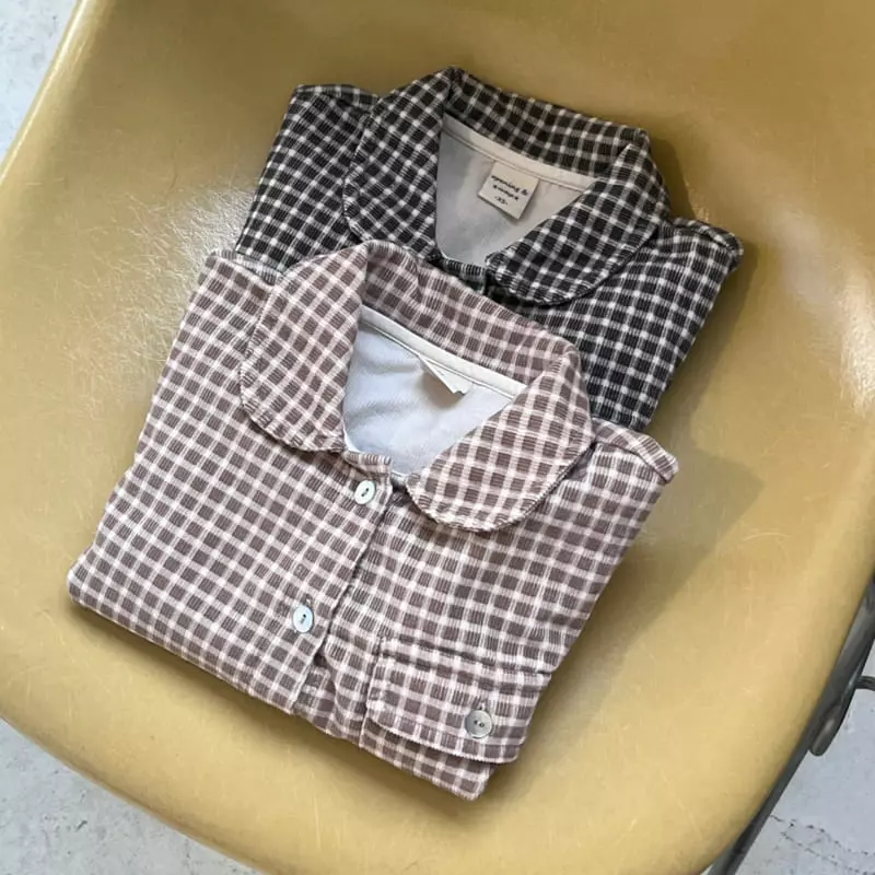 Opening & - Korean Children Fashion - #discoveringself - Roban Check Shirt