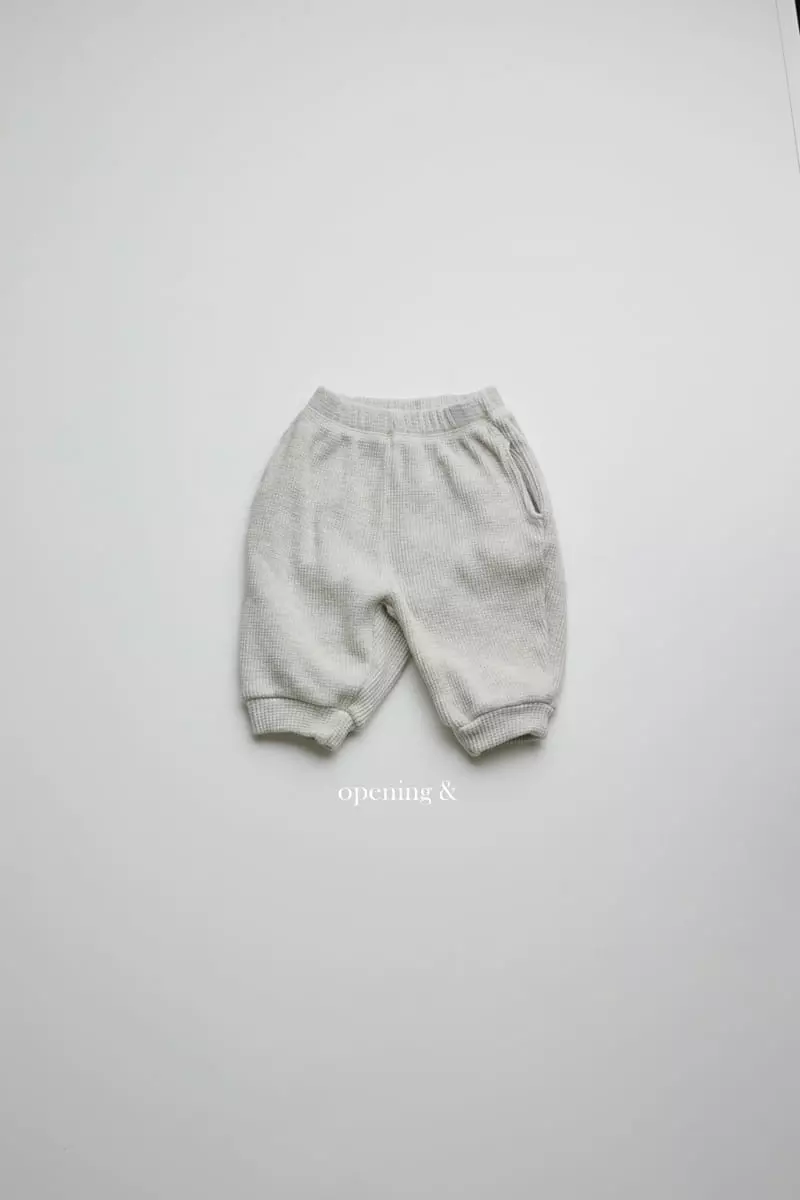 Opening & - Korean Children Fashion - #kidsshorts - Butter Waffle Pants - 12
