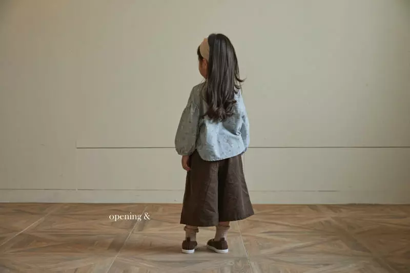 Opening & - Korean Children Fashion - #kidsshorts - Vintage Flower Blouse - 2