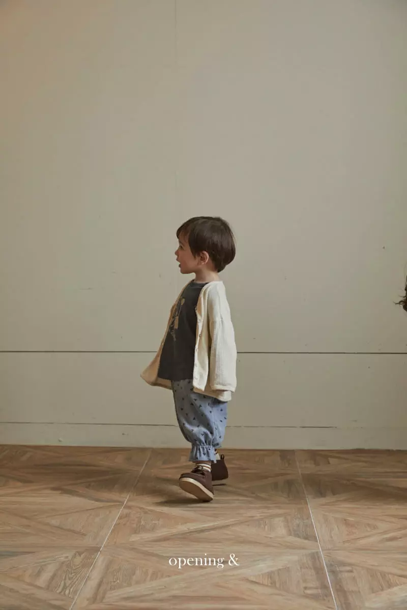 Opening & - Korean Children Fashion - #kidsstore - Sand Waffle Cardigan - 5
