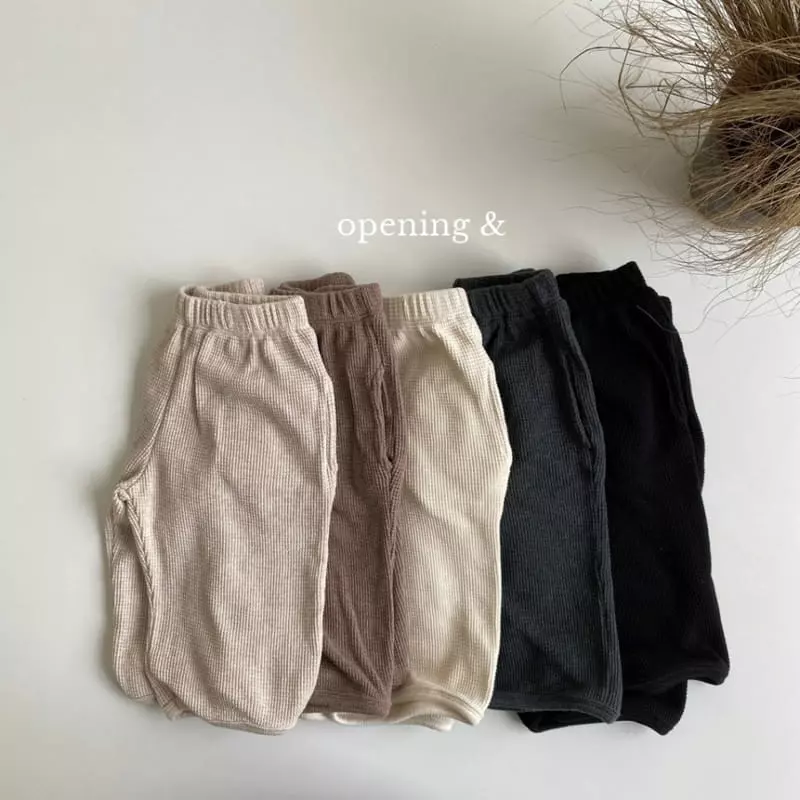 Opening & - Korean Children Fashion - #kidsstore - Original Waffle Pants