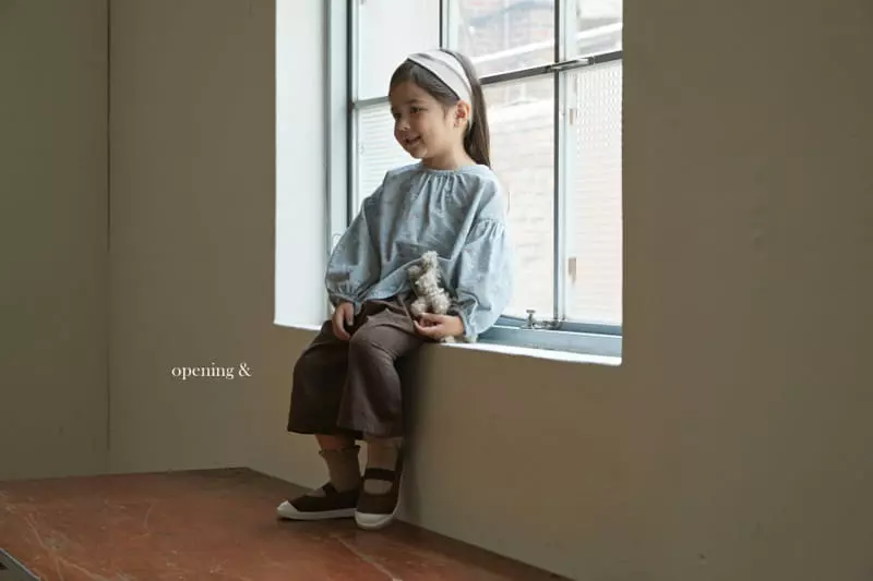Opening & - Korean Children Fashion - #kidsstore - Vintage Flower Blouse - 3