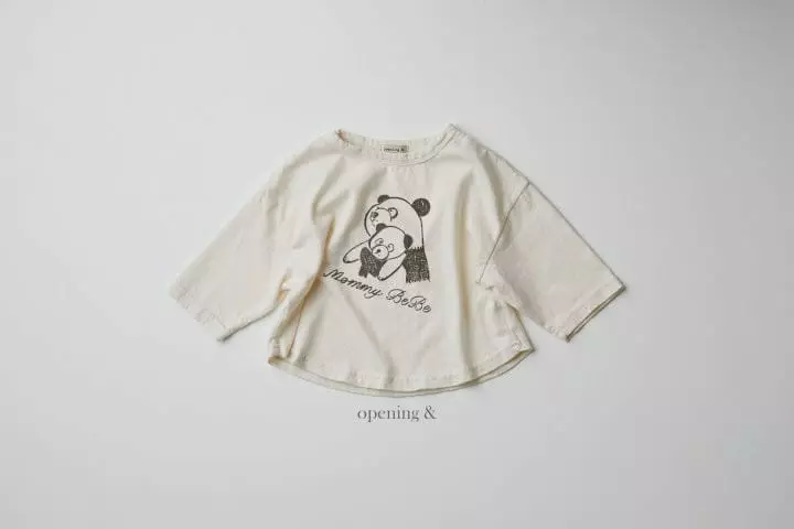 Opening & - Korean Children Fashion - #kidzfashiontrend - Panda Family Tee - 12