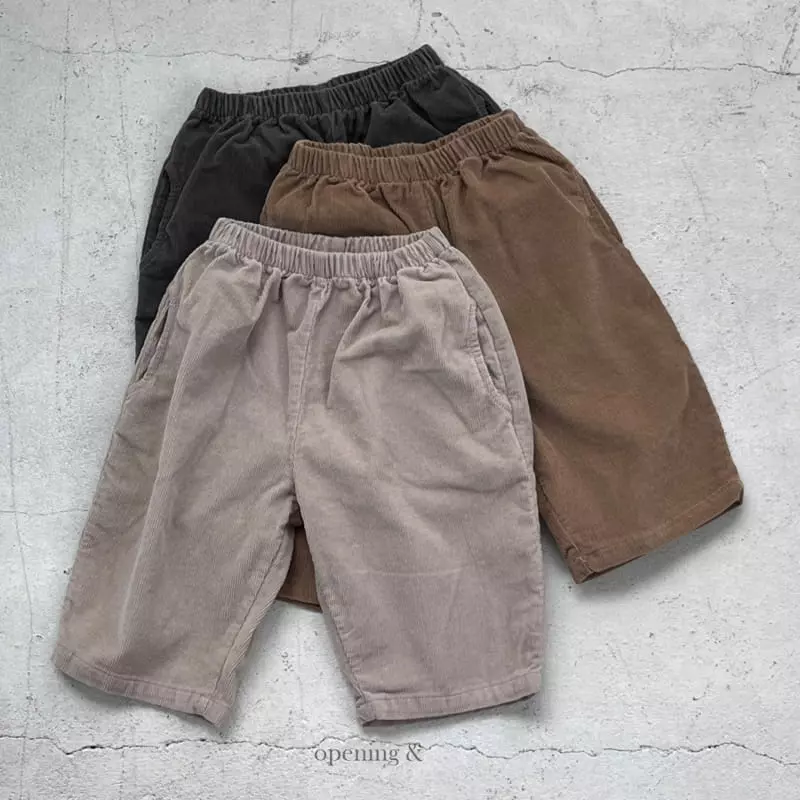 Opening & - Korean Children Fashion - #littlefashionista - Ane Corduroy Pants - 12