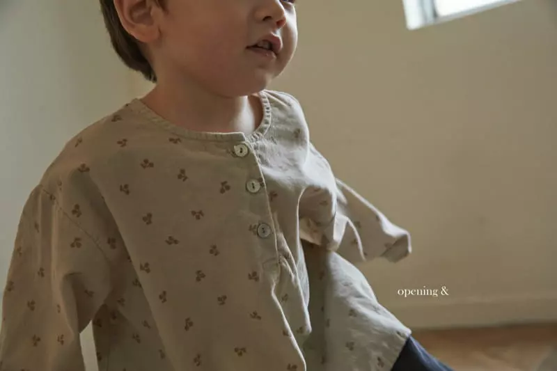 Opening & - Korean Children Fashion - #littlefashionista - Cherrry Blouse - 8
