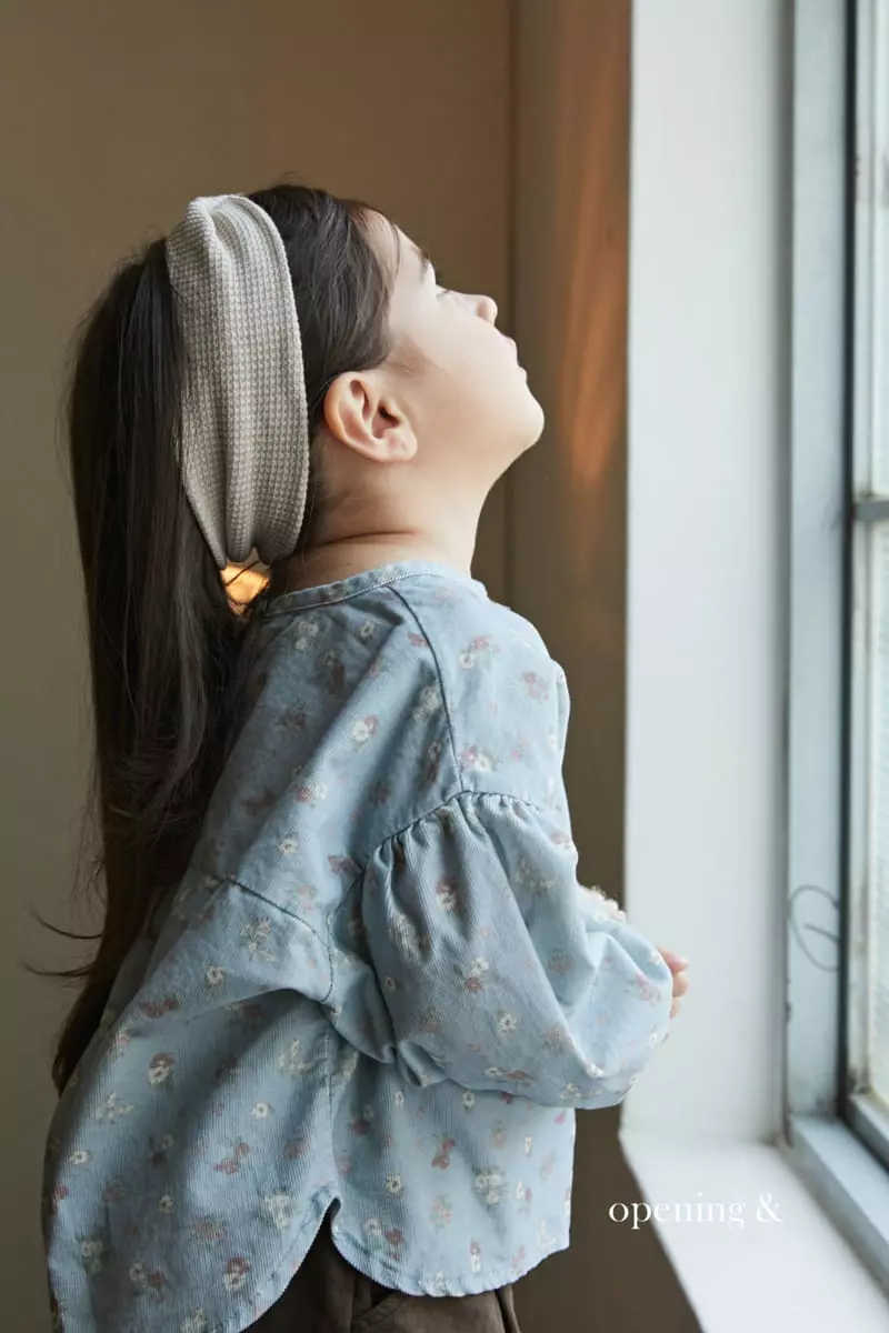 Opening & - Korean Children Fashion - #littlefashionista - Vintage Flower Blouse - 6