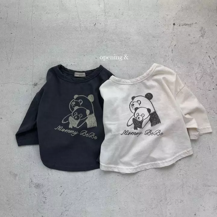 Opening & - Korean Children Fashion - #magicofchildhood - Panda Family Tee
