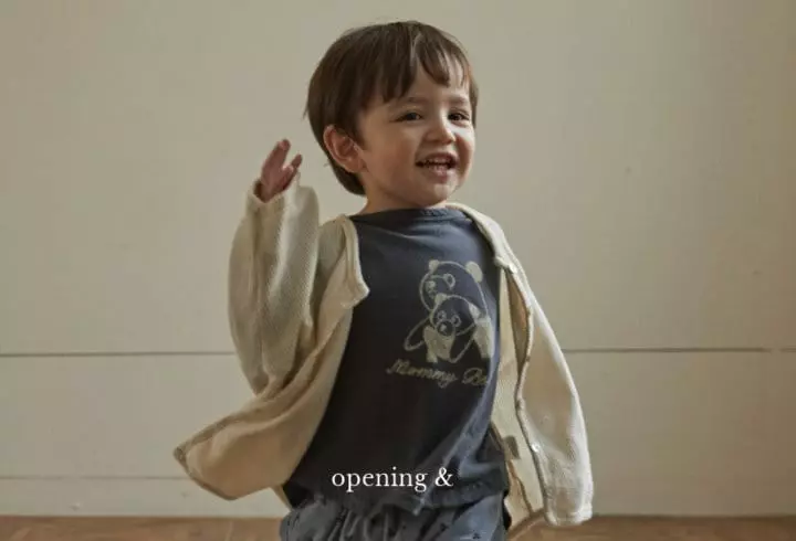 Opening & - Korean Children Fashion - #minifashionista - Panda Family Tee - 2