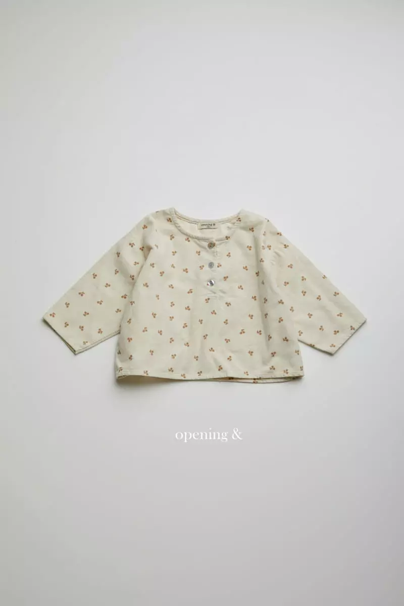 Opening & - Korean Children Fashion - #minifashionista - Cherrry Blouse - 10