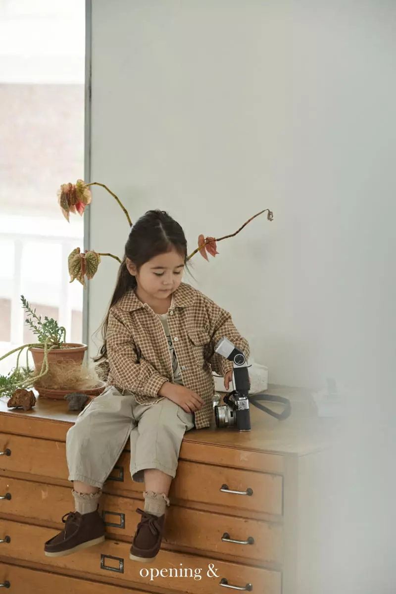 Opening & - Korean Children Fashion - #minifashionista - Roban Check Shirt - 9