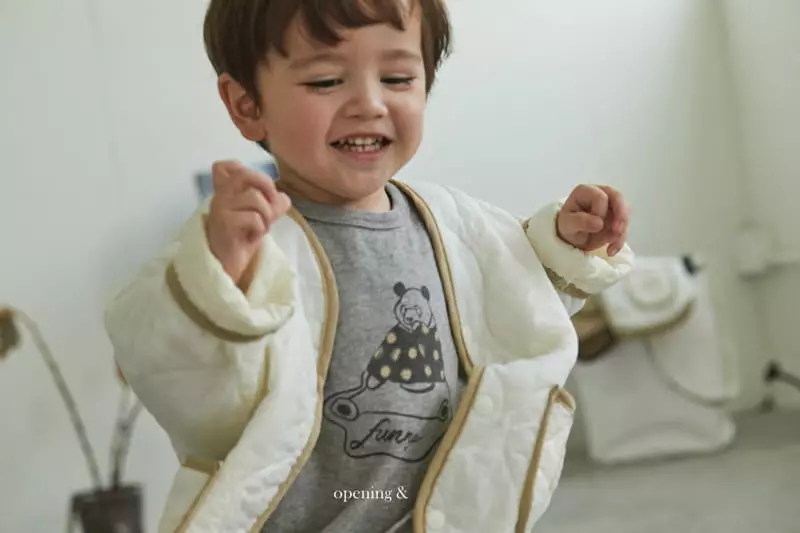 Opening & - Korean Children Fashion - #minifashionista - Funny Panda Tee - 5