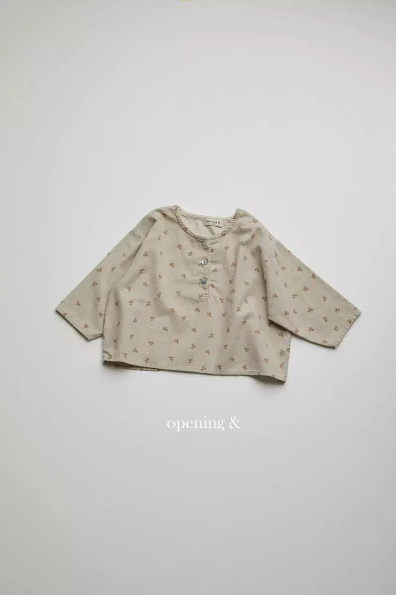 Opening & - Korean Children Fashion - #prettylittlegirls - Cherrry Blouse - 11