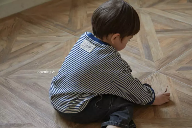 Opening & - Korean Children Fashion - #stylishchildhood - Jerry Stripes Tee - 10
