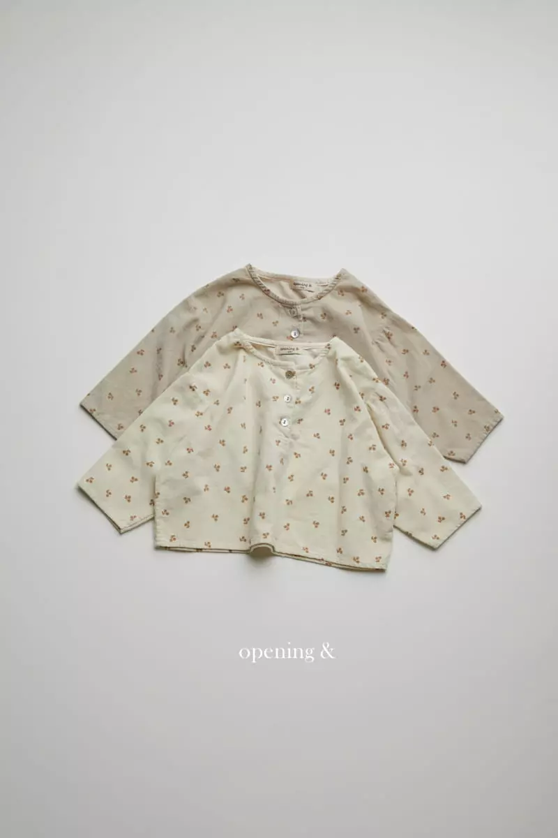 Opening & - Korean Children Fashion - #todddlerfashion - Cherrry Blouse - 12