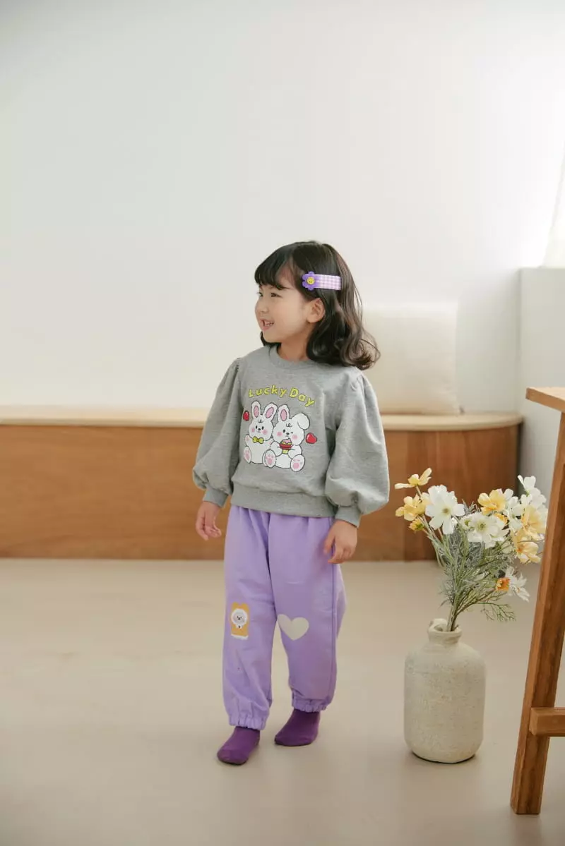 Orange Mom - Korean Children Fashion - #kidsshorts - Heart Rabbit Pants - 10