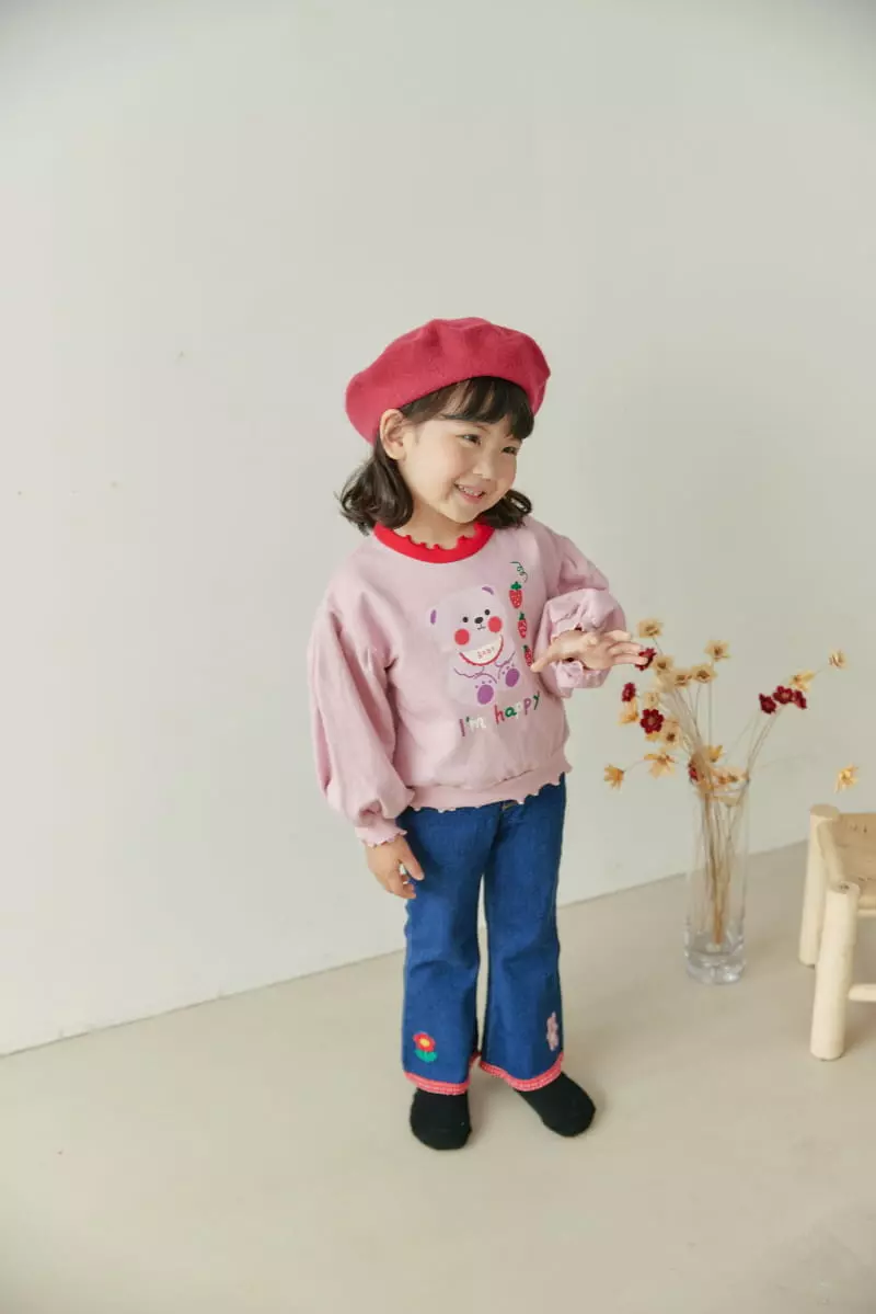 Orange Mom - Korean Children Fashion - #kidzfashiontrend - Color Bear Pants - 2