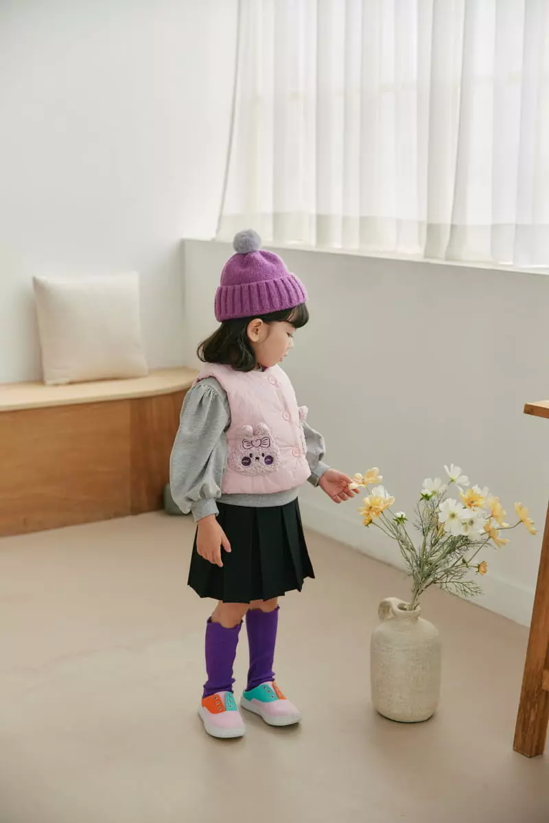 Orange Mom - Korean Children Fashion - #Kfashion4kids - Rabbit Pocket Padding Vest - 4