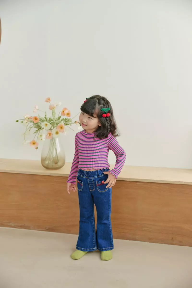 Orange Mom - Korean Children Fashion - #minifashionista - St Crop Tee - 12