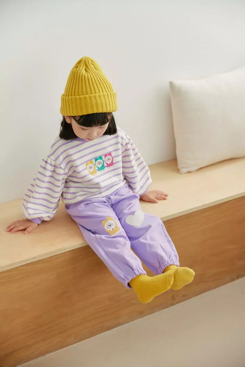 Orange Mom - Korean Children Fashion - #prettylittlegirls - Heart Rabbit Pants - 3